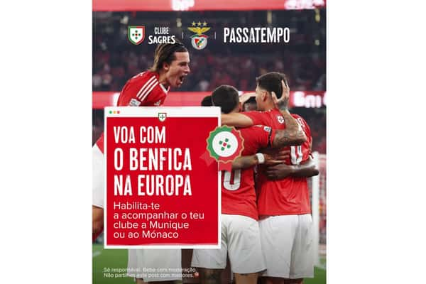 Sagres lança campanha e oferece viagens a benfiquistas para apoiar o clube